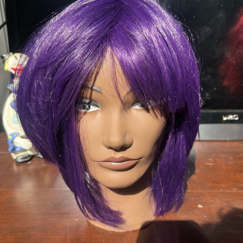 Sleek Purple Women's Wig